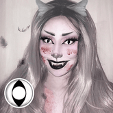Halloween White Cat Eye Coloured Contact Lenses - BEAUEYE (UK)